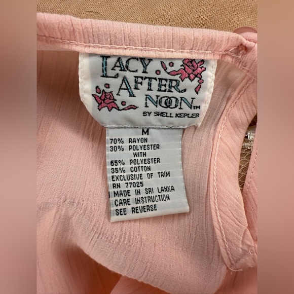 Vintage Lacy Afternoon Top & Pants Set by Shell Kepler – Size Medium - Picture 10 of 13